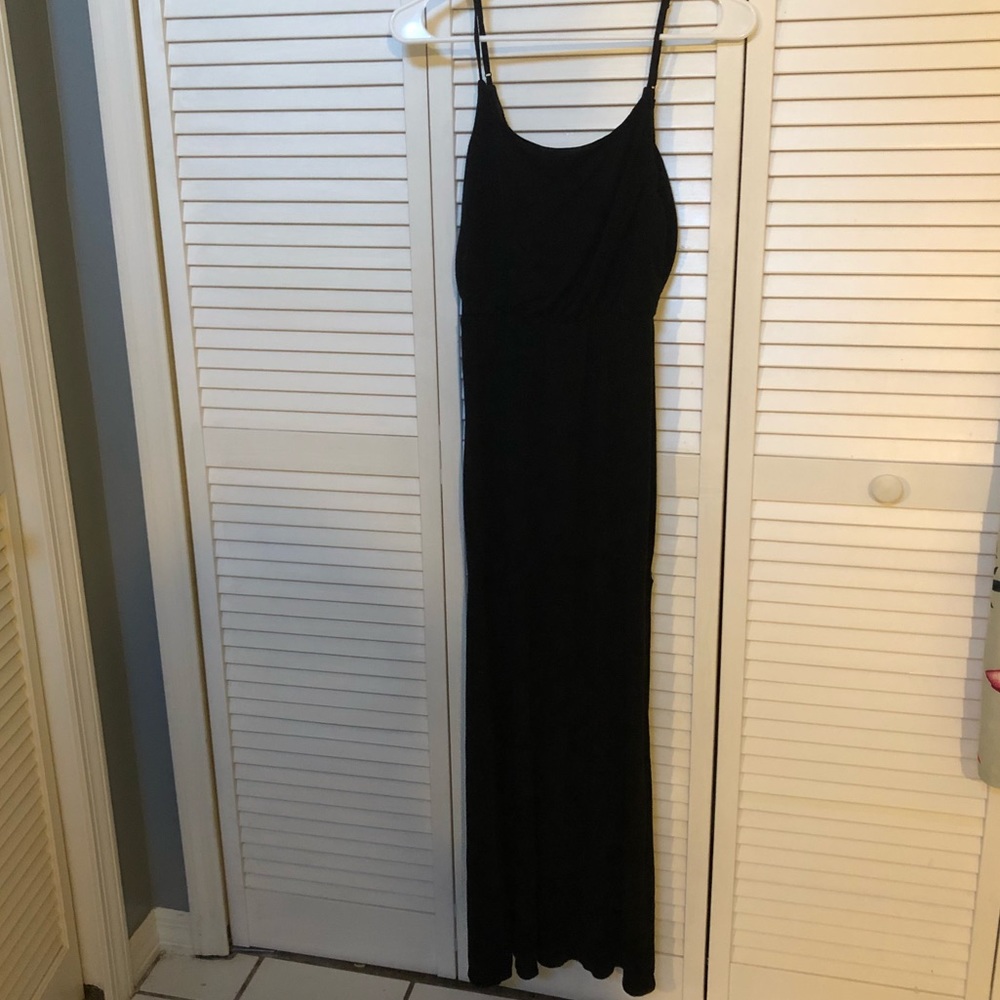 Black maxi dress